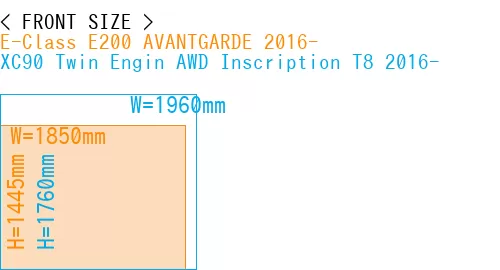 #E-Class E200 AVANTGARDE 2016- + XC90 Twin Engin AWD Inscription T8 2016-